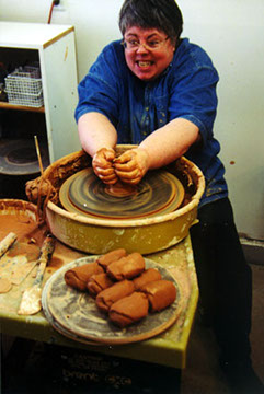 Vicki at Work