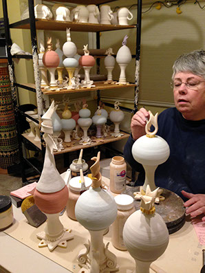 Vicki at Work